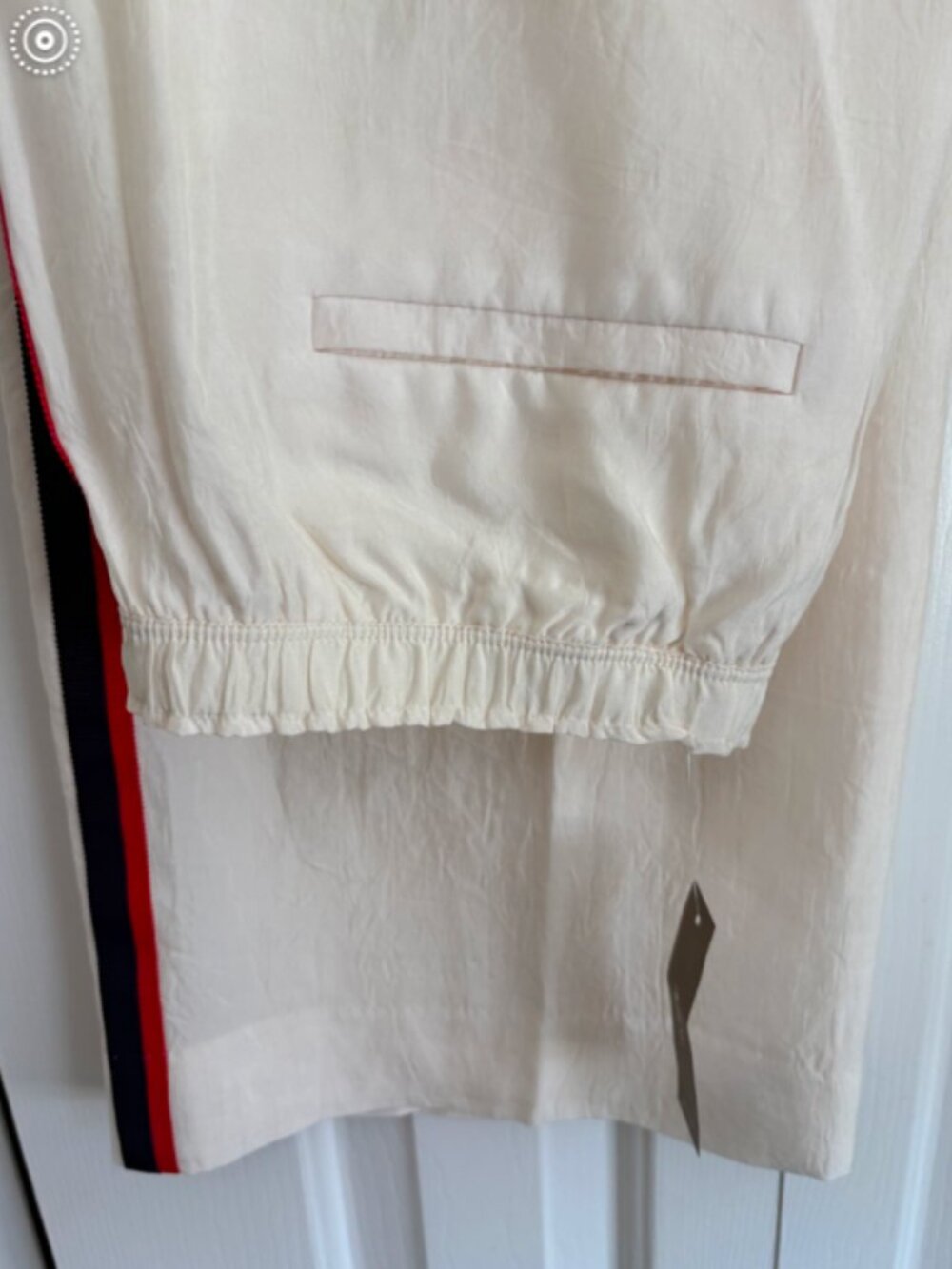 NWT J.Crew Stratus Pants Side-Stripe Ivory Pull-On Pant Size 4 - Picture 12 of 14
